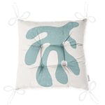 - Pofi-7380-Gorsel-2 - Realhomes Renkli Zemin Üzerinde Onedraw Çizimli Yaprak Motifli Dijital Baskılı Modern Pofuduk Sandalye Minderi Realhomes