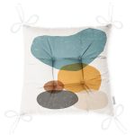 - Pofi-7391-Gorsel-2 - Realhomes  Renkli Zemin Üzerinde Onedraw Çizimli Oval Desenli Dijital Baskılı Modern Pofuduk Sandalye Minderi Realhomes