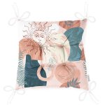 - Pofi-7408-Gorsel-2 - Realhomes Renkli Zeminde Soyut Çizimli Dijital Baskılı Modern Pofuduk Sandalye Minderi Realhomes