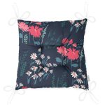 - Pofi-7438-Gorsel-2 - Realhomes Rengarenk Zeminde Onedraw Çizimli Çiçek Desenli Dijital Baskılı Modern Pofuduk Sandalye Minderi Realhomes