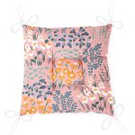 - Pofi-7441-Gorsel-2 - Realhomes Rengarenk Zeminde Onedraw Çizimli Çiçek Desenli Dijital Baskılı Modern Pofuduk Sandalye Minderi Realhomes
