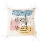 - Pofi-7445-Gorsel-2 - Realhomes Renkli Zeminde Onedraw Çizimli Obje Dijital Baskılı Modern Pofuduk Sandalye Minderi Realhomes