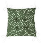 - Pofi-7494-Gorsel-2 - Realhomes Yeşil Zeminli Beyaz Puantiyeli Dijital Baskılı Modern Pofuduk Sandalye Minderi Realhomes
