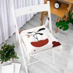 - Pofi-7500-Gorsel-1 - Realhomes Renkli Zeminli Onedraw Çizimli Yaprak Desenli Dijital Baskılı Modern Pofuduk Sandalye Minderi Realhomes