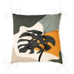 - Pofi-7518-Gorsel-2 - Realhomes Renkli Zeminli Onedraw Çizimli Yaprak Desenli Dijital Baskılı Modern Pofuduk Sandalye Minderi Realhomes