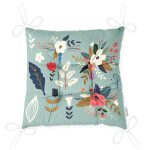 - Pofi-7536-Gorsel-2 - Realhomes Rengarenk Zeminli Rengarenk Çiçek Desenli Dijital Baskılı Modern Pofuduk Sandalye Minderi Realhomes