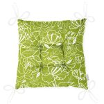 Rengarenk Zemin Üzerinde Onedraw Çizimli Çiçek Desenli Dijital Baskılı Modern Pofuduk Sandalye Minderi Realhomes