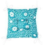 - Pofi-7612-Gorsel-2 - Realhomes Rengarenk Zemin Üzerinde Beyaz Rengarenk Çiçek Desenli Dijital Baskılı Modern Pofuduk Sandalye Minderi Realhomes