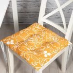 - Pofi-7615-Gorsel - Realhomes Rengarenk Zemin Üzerinde Çiçek Desenli Dijital Baskılı Modern Pofuduk Sandalye Minderi Realhomes