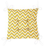 - Pofi-7634-Gorsel-2 - Realhomes Beyaz Zemin Üzerinde Sarı Renkli Geometrik Desenli Dijital Baskılı Modern Pofuduk Sandalye Minderi Realhomes