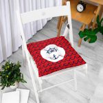 - Pofi-7684-Gorsel-1 - Realhomes Renkli Zemin Üzerinde Çapa Desenli Dijital Baskılı Modern Pofuduk Sandalye Minderi Realhomes