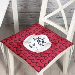 - Pofi-7684-Gorsel - Realhomes Renkli Zemin Üzerinde Çapa Desenli Dijital Baskılı Modern Pofuduk Sandalye Minderi Realhomes