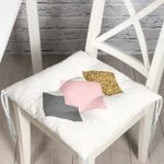 - Pofi-7830-Gorsel - Realhomes Renkli Zemin Üzerinde Renkli Geometrik Desenli Dijital Baskılı Modern Pofuduk Sandalye Minderi Realhomes