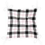 - Pofi-7926-Gorsel-2 - Realhomes Beyaz Zemin Üzerinde Siyah Ekose Desenli Dijital Baskılı Modern Pofuduk Sandalye Minderi Realhomes