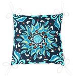 - Pofi-7934-Gorsel-2 - Realhomes  Renkli Zemin Üzerinde Çini Desenli Dijital Baskılı Modern Pofuduk Sandalye Minderi Realhomes