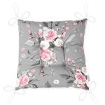 - Pofi-8010-Gorsel-2 - Realhomes Renkli Zemin Üzerinde Flamingo Desenli Yaprak Motifli Dijital Baskılı Modern Pofuduk Sandalye Minderi Realhomes