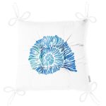 - Pofi-8022-Gorsel-2 - Realhomes Beyaz Zemin Üzerinde Renkli Deniz Kabuğu Desenli Dijital Baskılı Modern Pofuduk Sandalye Minderi Realhomes