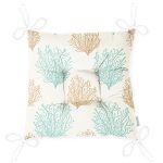 - Pofi-8085-Gorsel-2 - Realhomes Renkli Zemin Üzerinde Deniz Otu Desenli Dijital Baskılı Modern Pofuduk Sandalye Minderi Realhomes