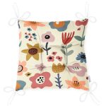 - Pofi-8122-Gorsel-2 - Realhomes  Pastel Zemin Üzerinde Çiçek Desenli Dijital Baskılı Modern Pofuduk Sandalye Minderi Realhomes