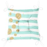 - Pofi-8216-Gorsel-2 - Realhomes Beyaz Zemin Üzerinde Renkli Yatay Çizgili Dijital Baskılı Modern Pofuduk Sandalye Minderi Realhomes