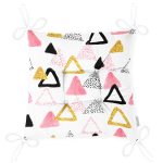 - Pofi-8293-Gorsel-2 - Realhomes  Beyaz Zemin Üzerinde Renkli Geometrik Desenli Dijital Baskılı Modern Pofuduk Sandalye Minderi Realhomes