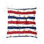 - Pofi-8304-Gorsel-2 - Realhomes Beyaz Zemin Üzerinde Gold Detaylı Kalp Desenli Dijital Baskılı Modern Pofuduk Sandalye Minderi Realhomes