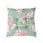 - Pofi-8345-Gorsel-2 - Realhomes Renkli Zemin Üzerinde Gül Desenli Dijital Baskılı Modern Pofuduk Sandalye Minderi Realhomes