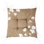 - Pofi-8375-Gorsel-2 - Realhomes Rengarenk Zemin Üzerinde Beyaz Çiçek Desenli Dijital Baskılı Modern Pofuduk Sandalye Minderi Realhomes