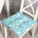 - Pofi-8395-Gorsel - Realhomes  Renkli Zemin Üzerinde Yılbaşı Desenli Dijital Baskılı Modern Pofuduk Sandalye Minderi Realhomes