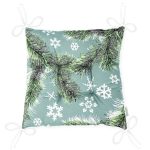 - Pofi-8402-Gorsel-2 - Realhomes  Renkli Zemin Üzerinde Kar tanesi Desenli Dijital Baskılı Modern Pofuduk Sandalye Minderi Realhomes