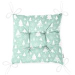 - Pofi-8407-Gorsel-2 - Realhomes Renkli Zemin Üzerinde Çam Ağacı Desenli Dijital Baskılı Modern Pofuduk Sandalye Minderi Realhomes