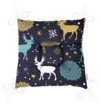 - Pofi-8409-Gorsel-2 - Realhomes Renkli Zemin Üzerinde Geyik Desenli Dijital Baskılı Modern Pofuduk Sandalye Minderi Realhomes