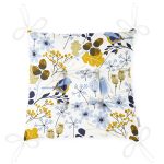 - Pofi-8434-Gorsel-2 - Realhomes Beyaz Zemin Üzerinde Rengarenk Çiçek Desenli Dijital Baskılı Modern Pofuduk Sandalye Minderi Realhomes