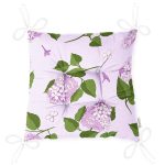 - Pofi-8494-Gorsel-2 - Realhomes  Rengarenk Zemin Üzerinde Yeşil Yapraklı Çiçek Desenli Dijital Baskılı Modern Pofuduk Sandalye Minderi Realhomes