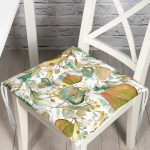 - Pofi-8512-Gorsel - Realhomes  Beyaz Zemin Üzerinde Sonbahar Yaprak Desenli Dijital Baskılı Modern Pofuduk Sandalye Minderi Realhomes