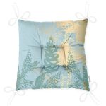 - Pofi-8546-Gorsel-2 - Realhomes  Renkli Zemin Üzerinde Gold Detaylı Mermer Desenli Dijital Baskılı Modern Pofuduk Sandalye Minderi Realhomes