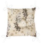 - Pofi-8579-Gorsel-2 - Realhomes  Pastel Zemin Üzerinde Renkli Yaprak Desenli Dijital Baskılı Modern Pofuduk Sandalye Minderi Realhomes