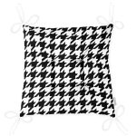 - Pofi-8689-Gorsel-2 - Realhomes Beyaz Zemin Üzerinde Siyah Ekose Desenli Dijital Baskılı Modern Pofuduk Sandalye Minderi Realhomes