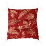 - Pofi-8725-Gorsel-2 - Realhomes  Renkli Zemin Üzerinde Yaprak Desenli Dijital Baskılı Modern Pofuduk Sandalye Minderi Realhomes