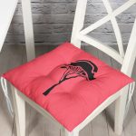 - Pofi-8804-Gorsel - Realhomes  Renkli Zemin Üzerinde Onedraw Çizimli Ağaç Desenli Dijital Baskılı Modern Pofuduk Sandalye Minderi Realhomes