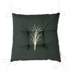 - Pofi-8807-Gorsel-2 - Realhomes  Renkli Zemin Üzerinde Yaprak Desenli Dijital Baskılı Modern Pofuduk Sandalye Minderi Realhomes