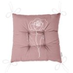 - Pofi-8818-Gorsel-2 - Realhomes Pastel Zemin Üzerinde Beyaz Çiçek Desenli Dijital Baskılı Modern Pofuduk Sandalye Minderi Realhomes