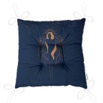 - Pofi-8822-Gorsel-2 - Realhomes  Renkli Zemin Üzerinde Bayan Silüeti Dijital Baskılı Modern Pofuduk Sandalye Minderi Realhomes