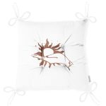 - Pofi-8836-Gorsel-2 - Realhomes Beyaz Zeminde Onedraw Çizimli Güneş Tutan El Desenli Dijital Baskılı Modern Pofuduk Sandalye Minderi Realhomes