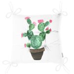 - Pofi-8863-Gorsel-2 - Realhomes Beyaz Zemin Üzerinde Kaktüs Desenli Dijital Baskılı Modern Pofuduk Sandalye Minderi Realhomes