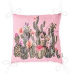 - Pofi-8872-Gorsel-2 - Realhomes  Renkli Zemin Üzerinde Kaktüs Desenli Dijital Baskılı Modern Pofuduk Sandalye Minderi Realhomes