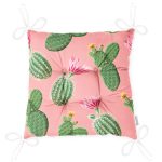 - Pofi-8880-Gorsel-2 - Realhomes Renkli Zemin Üzerinde Kaktüs Desenli Dijital Baskılı Modern Pofuduk Sandalye Minderi Realhomes
