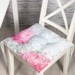 - Pofi-8926-Gorsel - Realhomes Pastel Zeminli Rengarenk Ortanca Çiçek Dijital Baskılı Modern Pofuduk Sandalye Minderi Realhomes