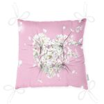 - Pofi-8929-Gorsel-2 - Realhomes  Rengarenk Zeminli Kalp Desenli Ortanca Çiçek Dijital Baskılı Modern Pofuduk Sandalye Minderi Realhomes