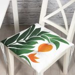 - Pofi-8972-Gorsel - Realhomes Çiçek Ve Güneş Figürlü Özel Tasarım Dijital Baskılı Modern Pofuduk Sandalye Minderi Realhomes